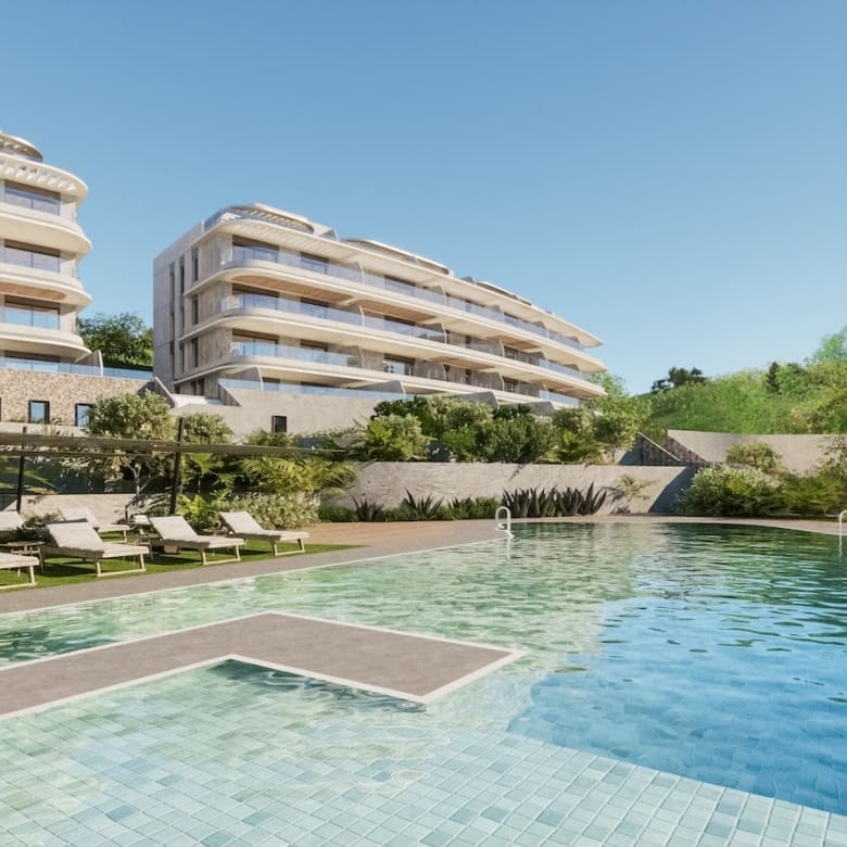 Sea view terraces at Serenya Mijas - MDR Luxury Homes