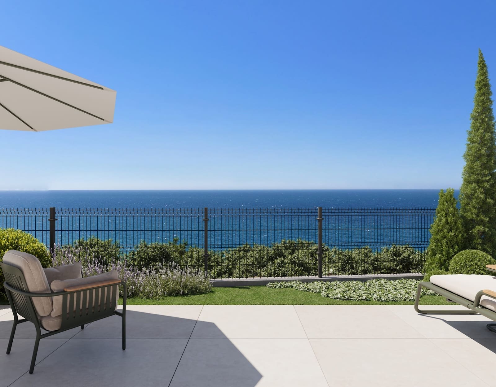 Castillo Vista Mar – sea view property for sale in Torrox Costa, MDR Luxury Homes Showroom_HD-1-scaled | MDR Luxury Homes Castillo Vista Mar – modern sea view townhouses in Torrox Costa with shared infinity pool, MDR Luxury Homes
