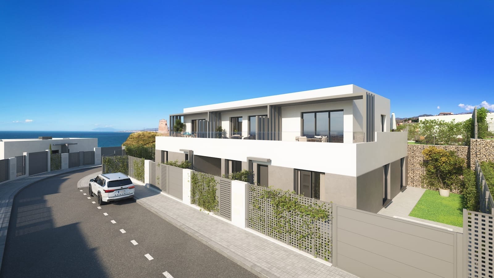 Castillo Vista Mar – sea view property for sale in Torrox Costa, MDR Luxury Homes de-Los-Lagos-Cam4_v4-1-scaled Castillo Vista Mar – modern sea view townhouses in Torrox Costa with shared infinity pool, MDR Luxury Homes