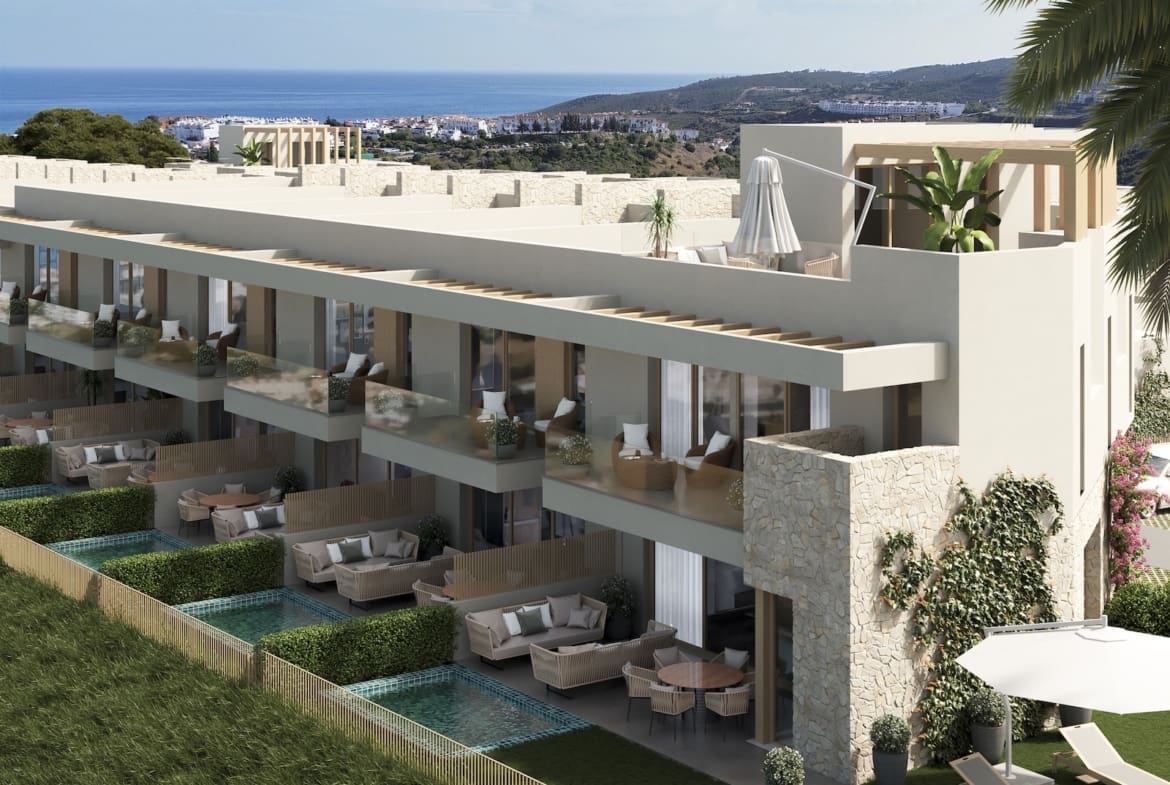 Sea view townhouses in Manilva with infinity pool – Vista Lucía Residences by MDR Luxury Homes