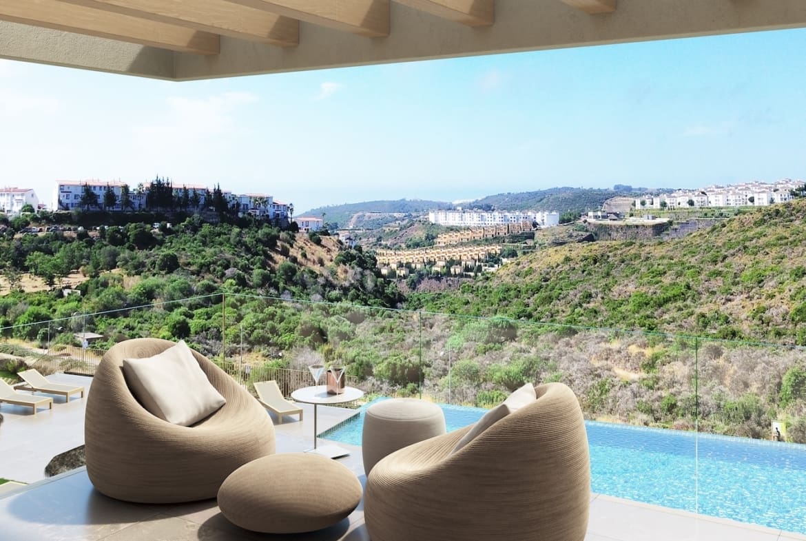 Sea view townhouses in Manilva with infinity pool – Vista Lucía Residences by MDR Luxury Homes