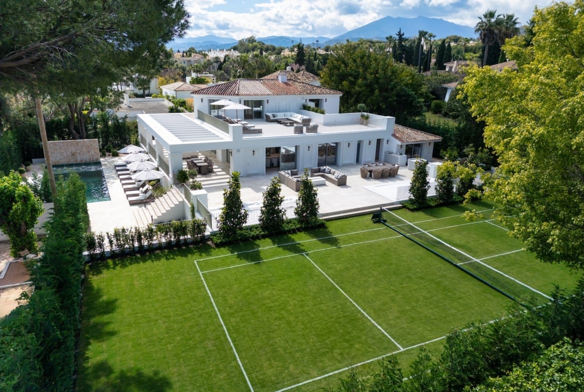 Villa Verano luxury villa Nagüeles Marbella with tennis court – MDR Luxury Homes