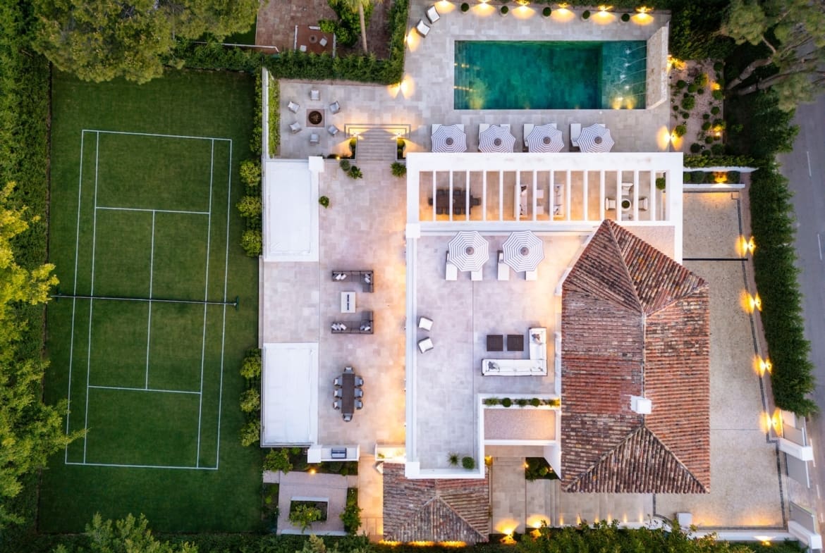 Villa Verano luxury villa Nagüeles Marbella with tennis court – MDR Luxury Homes