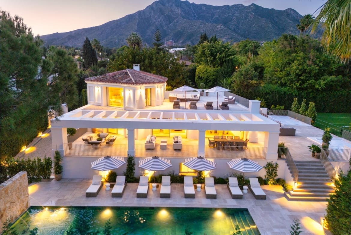 Villa Verano luxury villa Nagüeles Marbella with tennis court – MDR Luxury Homes