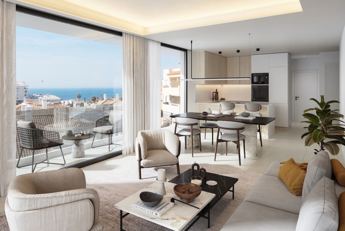 Belvedere Collection Costa del Sol luxury apartments with sea views terrace at sunset | MDR Luxury Homes webCocina-Planta-4 Belvedere Collection Costa del Sol luxury apartments with sea views — terrace at sunset | MDR Luxury Homes