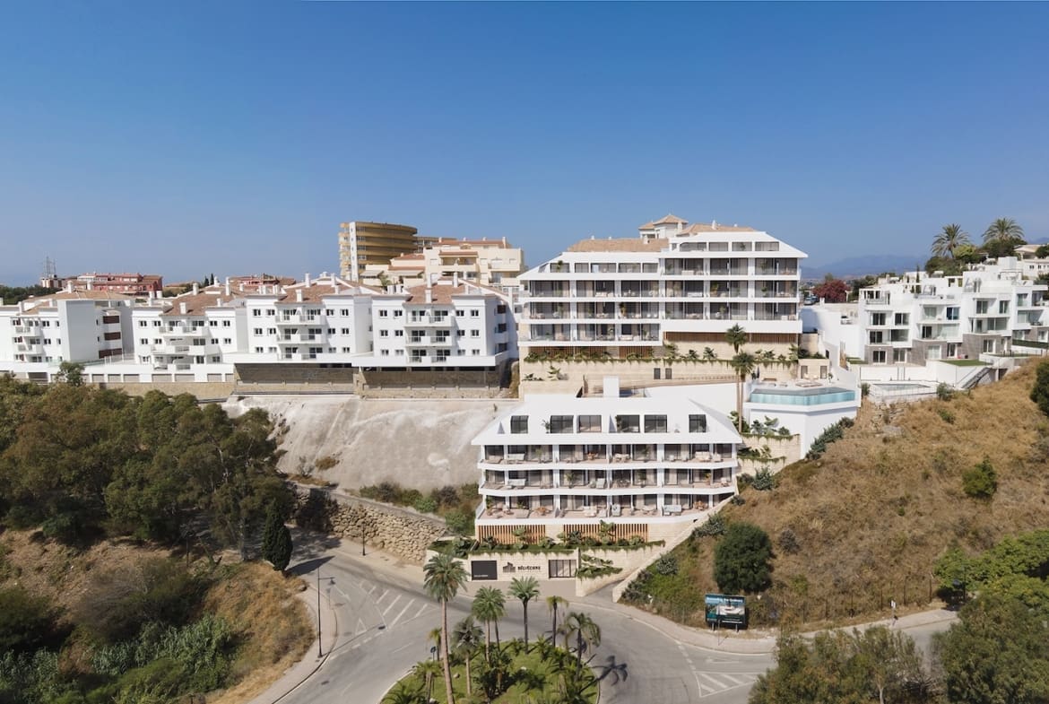 Belvedere Collection Costa del Sol luxury apartments with sea views terrace at sunset | MDR Luxury Homes webExterior-03 Belvedere Collection Costa del Sol luxury apartments with sea views — terrace at sunset | MDR Luxury Homes