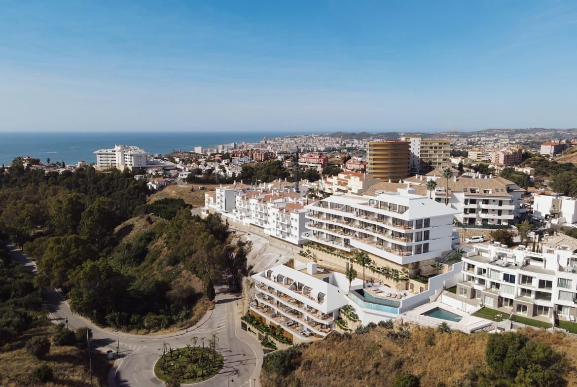 Belvedere Collection Costa del Sol luxury apartments with sea views terrace at sunset | MDR Luxury Homes webExterior-04 Belvedere Collection Costa del Sol luxury apartments with sea views — terrace at sunset | MDR Luxury Homes