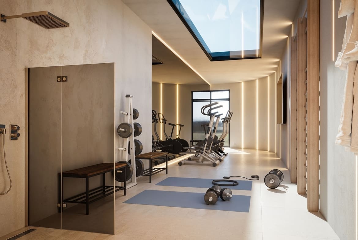 Belvedere Collection Costa del Sol luxury apartments with sea views terrace at sunset | MDR Luxury Homes webGimnasio-vista-01 Belvedere Collection Costa del Sol luxury apartments with sea views — terrace at sunset | MDR Luxury Homes