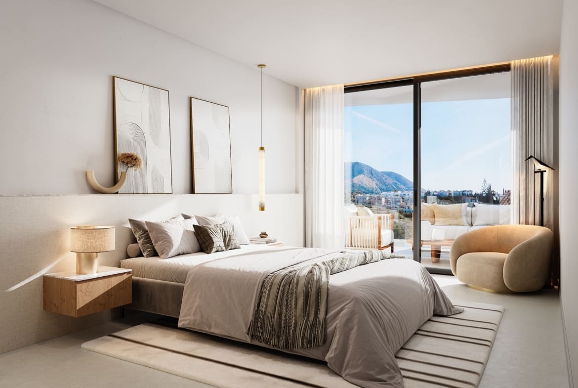Belvedere Collection Costa del Sol luxury apartments with sea views terrace at sunset | MDR Luxury Homes webPlanta-Alta-Dormitorio-02 Belvedere Collection Costa del Sol luxury apartments with sea views — terrace at sunset | MDR Luxury Homes