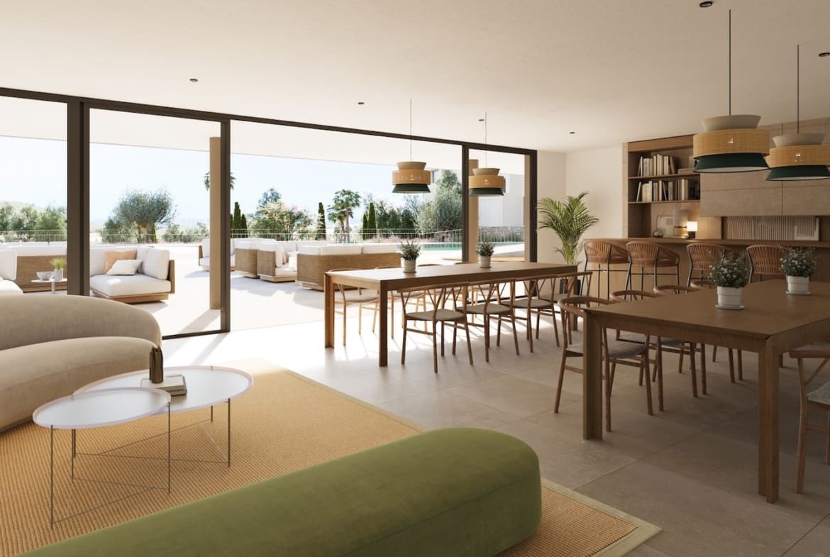 Greenity in Mijas Costa by MDR Luxury Homes, modern new build homes with large terraces and open Mediterranean views