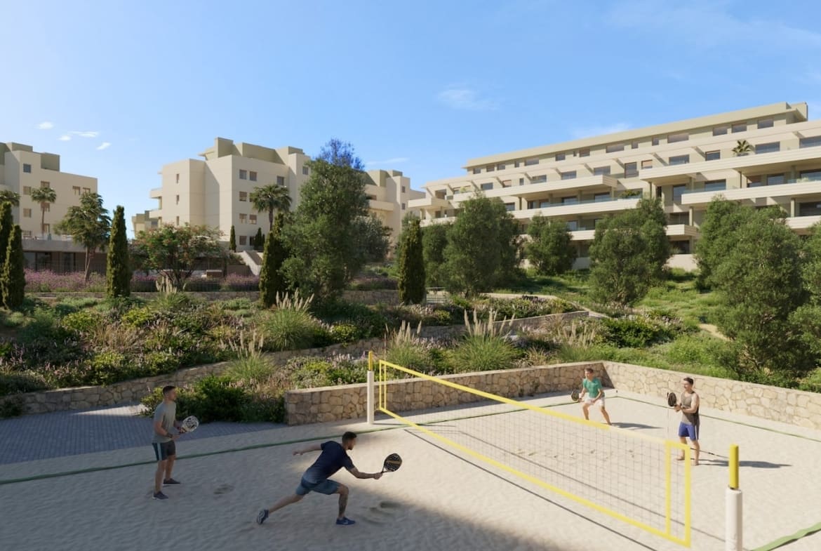 Greenity in Mijas Costa by MDR Luxury Homes, modern new build homes with large terraces and open Mediterranean views