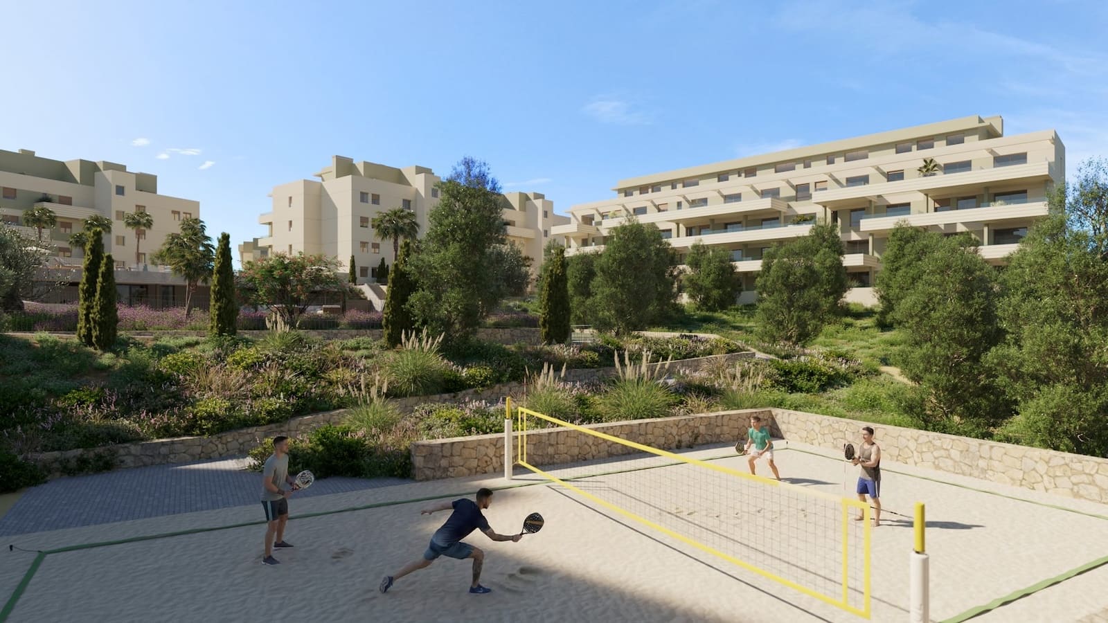 Greenity in Mijas Costa by MDR Luxury Homes, modern new build homes with large terraces and open Mediterranean views