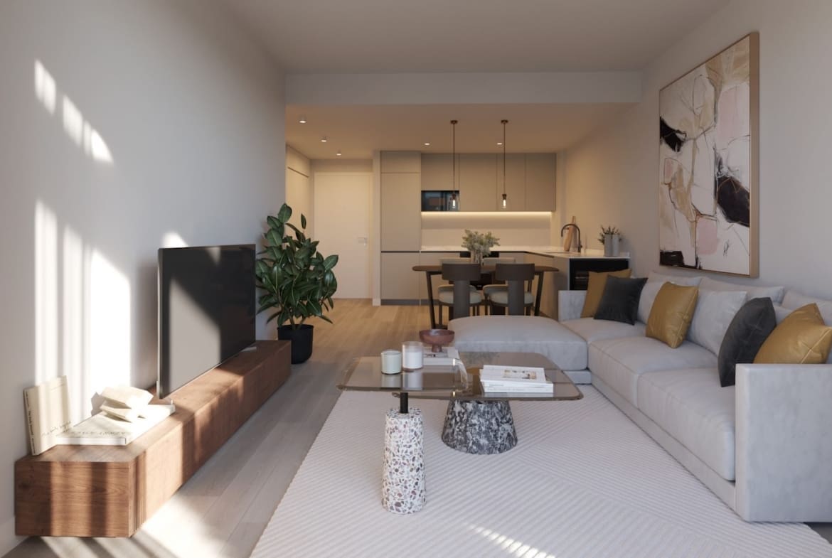 Greenity in Mijas Costa by MDR Luxury Homes, modern new build homes with large terraces and open Mediterranean views