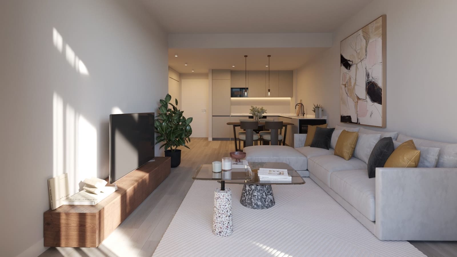 Greenity in Mijas Costa by MDR Luxury Homes, modern new build homes with large terraces and open Mediterranean views