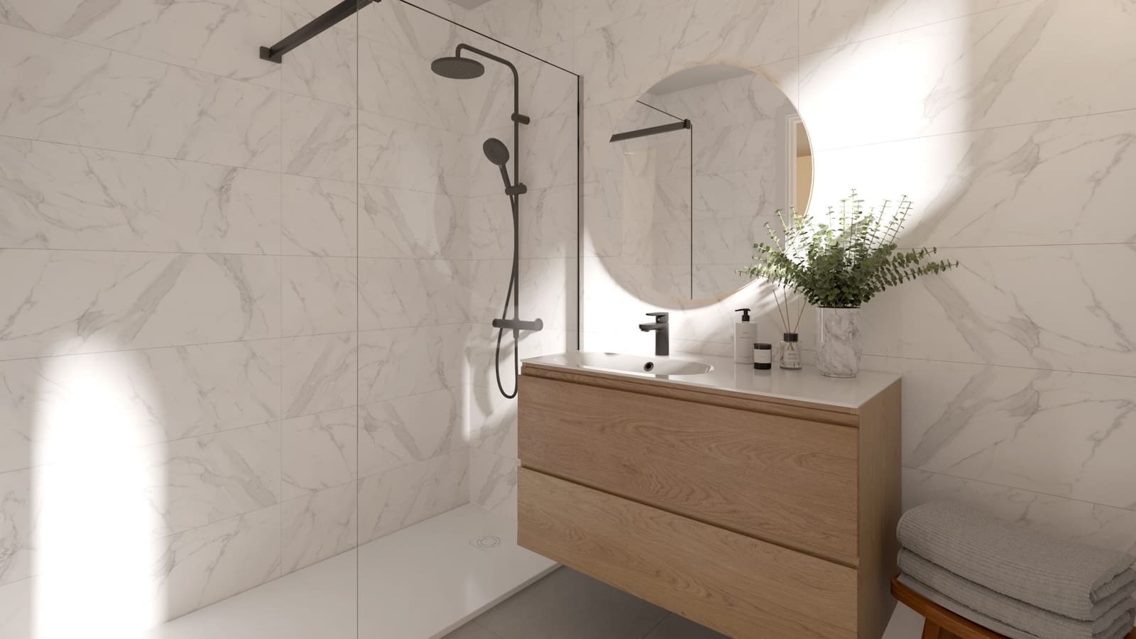 Greenity in Mijas Costa by MDR Luxury Homes, modern new build homes with large terraces and open Mediterranean views