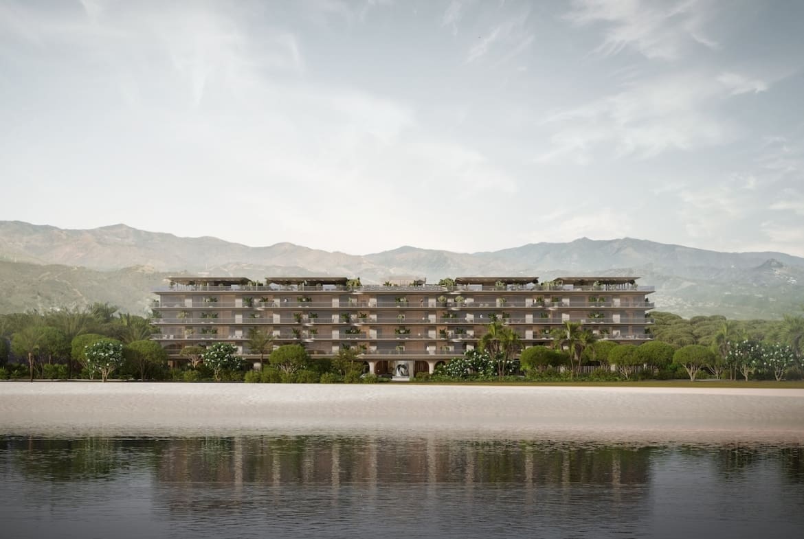 Tyrian Estepona beachfront luxury residences with panoramic sea views by MDR Luxury Homes - Exterior facade