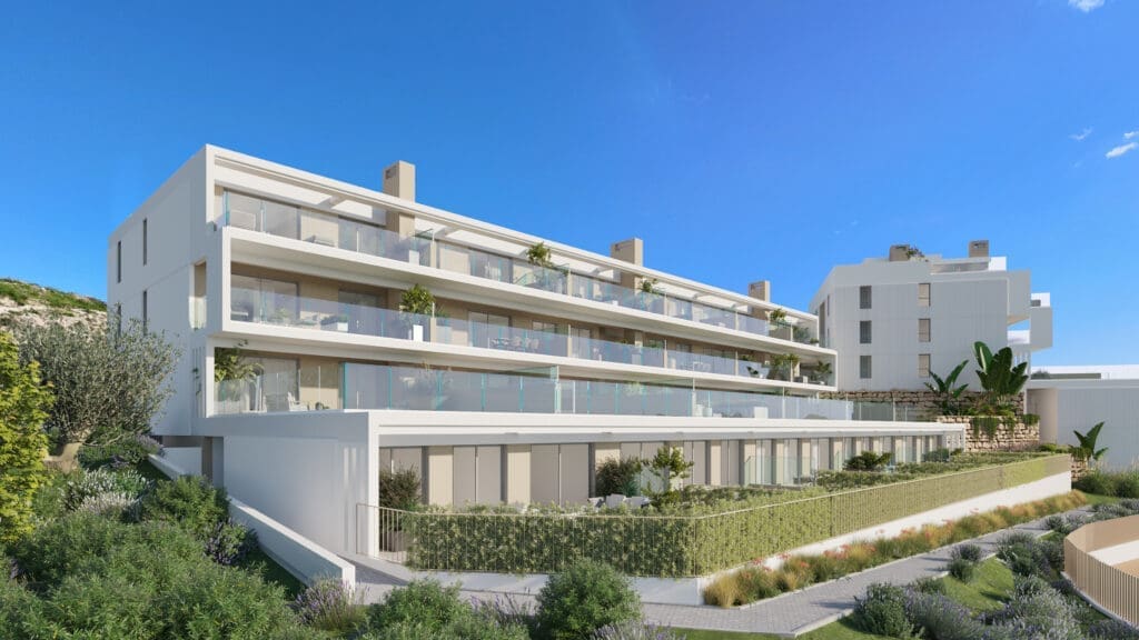 Aire new build apartments in Cancelada on the New Golden Mile by MDR Luxury Homes