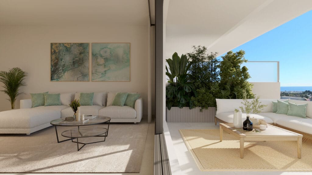 Aire new build apartments in Cancelada on the New Golden Mile by MDR Luxury Homes