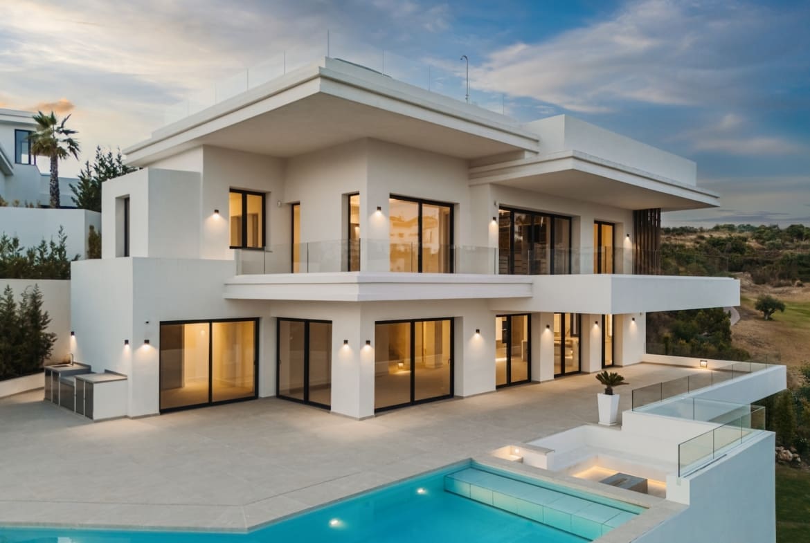 Villa Three in La Resina Golf Estepona with infinity pool, sea views and MDR Luxury Homes
