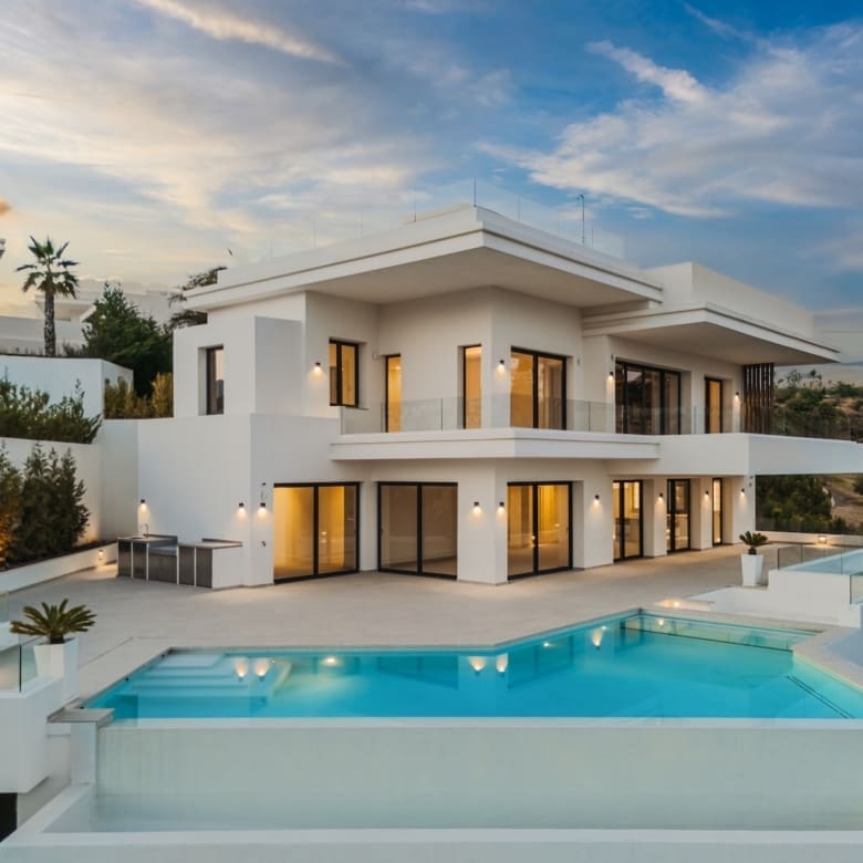Villa Three in La Resina Golf Estepona with infinity pool, sea views and MDR Luxury Homes