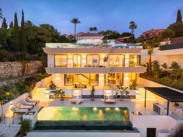 Villa Ember luxury villa in Elviria Marbella East with sea views and private pool by MDR Luxury Homes