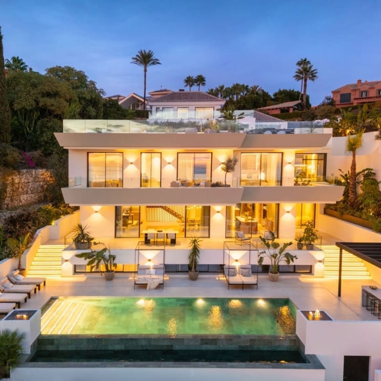 Villa Ember luxury villa in Elviria Marbella East with sea views and private pool by MDR Luxury Homes