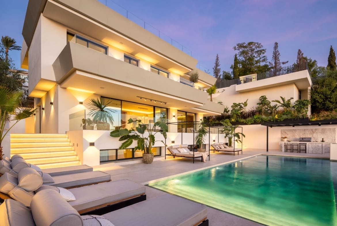 Villa Ember luxury villa in Elviria Marbella East with sea views and private pool by MDR Luxury Homes
