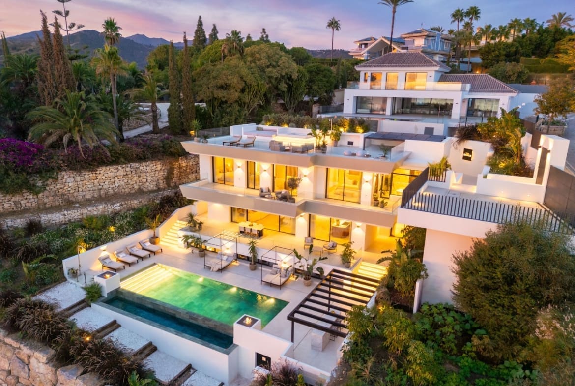 Villa Ember luxury villa in Elviria Marbella East with sea views and private pool by MDR Luxury Homes