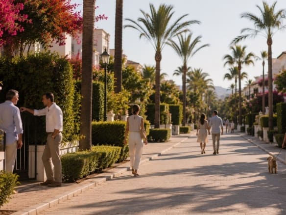 A residential neighborhood on the Costa del Sol that shows why the surroundings are more important than the home itself.