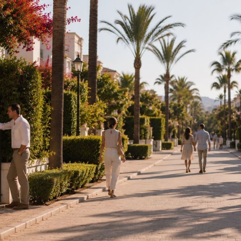 A residential neighborhood on the Costa del Sol that shows why the surroundings are more important than the home itself.